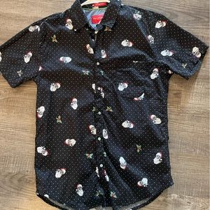 Drill Clothing Santa with Sunglasses size Large button down